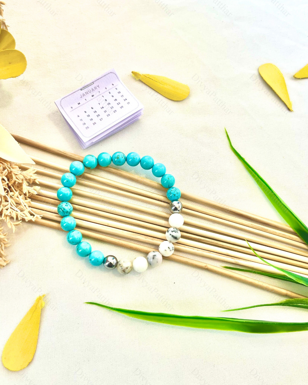 PERSONAL YEAR 6 BRACELET (Turquoise • Silver Pyrite • Opal)