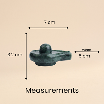Natural Emerald (Panna) Shivling Idol (493 Carat | LBH: 7 × 5 × 3.2 cm)