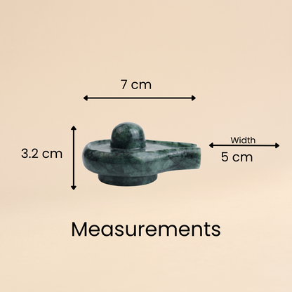 Natural Emerald (Panna) Shivling Idol (493 Carat | LBH: 7 × 5 × 3.2 cm)