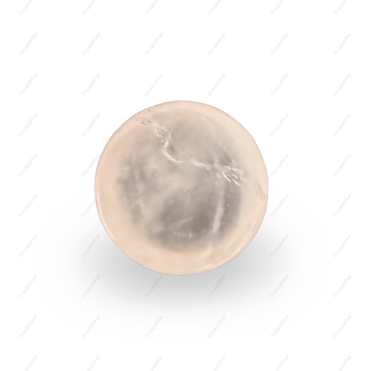 Natural Rose Quartz Gemstone – Round Shape (6.95 Carat | 7.57 Ratti)