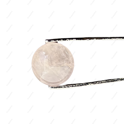Natural Rose Quartz Gemstone – Round Shape (6.95 Carat | 7.57 Ratti)