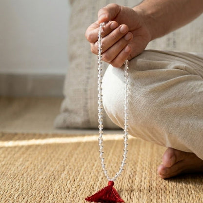 Clear Quartz Jap Mala – Clarity, Healing & Energy Amplification