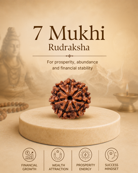 7 Mukhi Rudraksha (Natural | Nepal Origin)