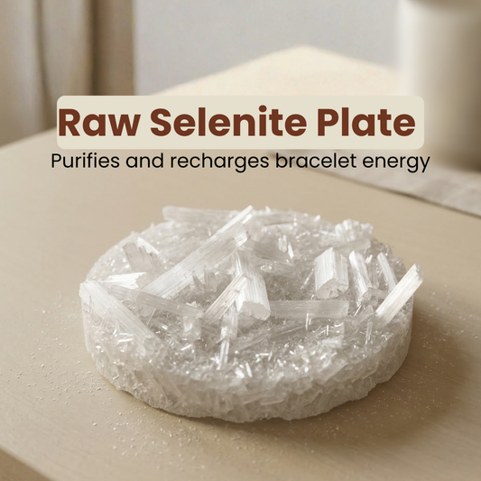 Raw Selenite Plate – Cleanse, Recharge & Elevate Crystal Energy
