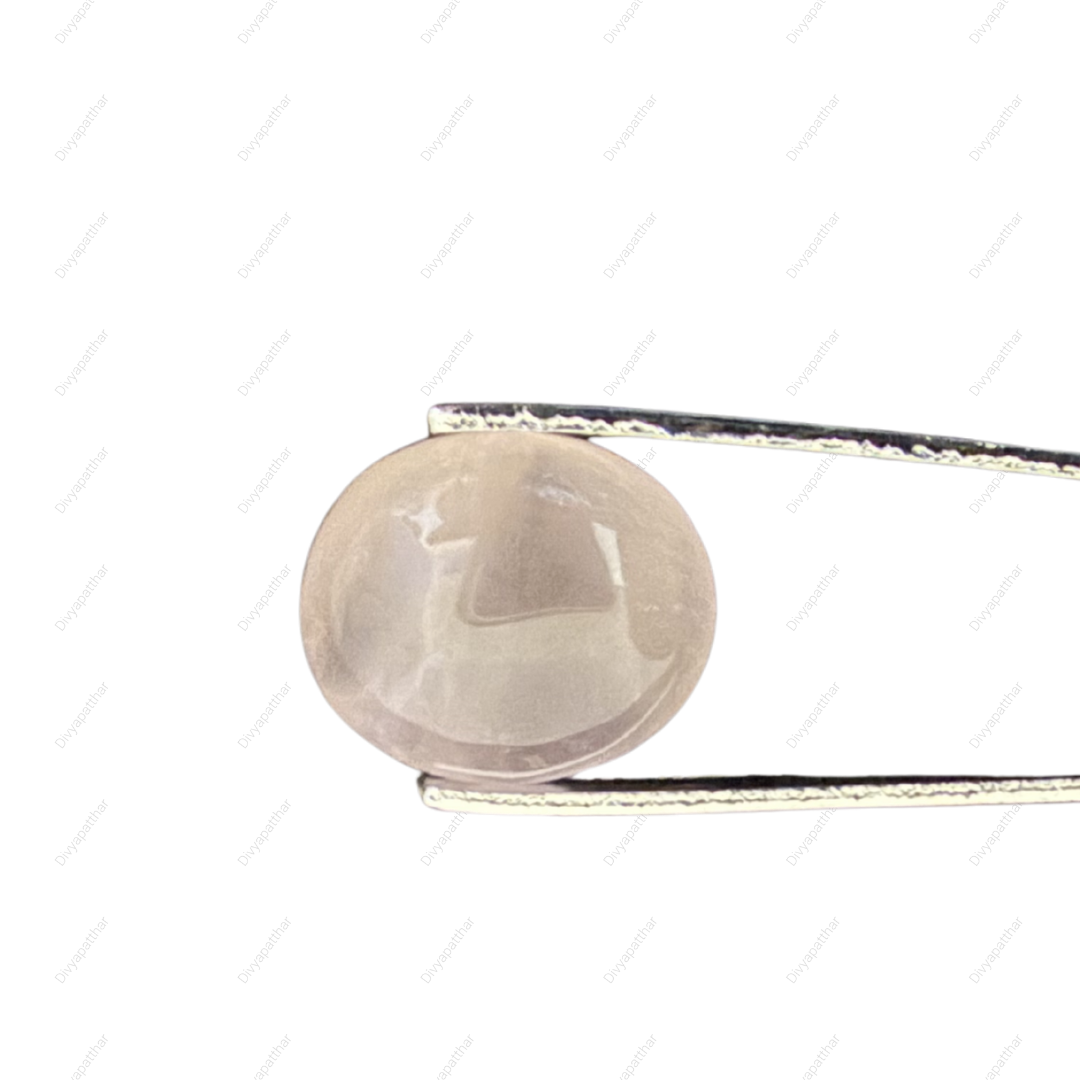 Natural Rose Quartz Gemstone – Oval Shape (9.35 Carat | 10.19 Ratti)