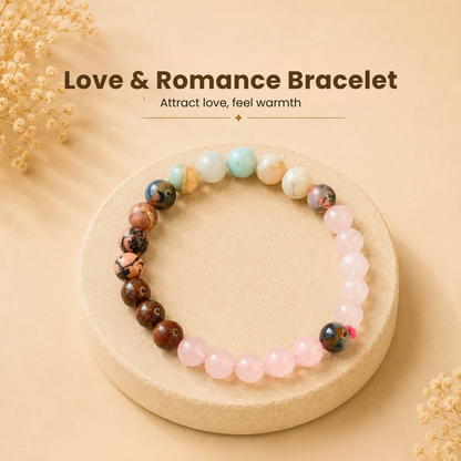 Natural Love & Romance Bracelet (Heart Healing, Emotional Bonding & Love Flow)