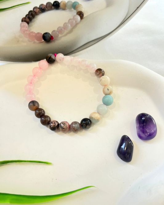 Love & Romance Combo – (Love & Romance Bracelet & Rose Quartz Anklet)