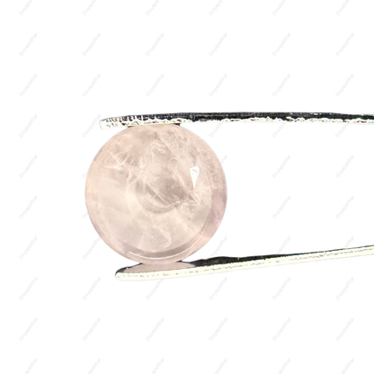 Natural Rose Quartz Gemstone – Round Shape (6.15 Carat | 6.70 Ratti)