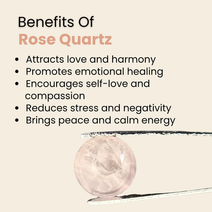 Natural Rose Quartz Gemstone – Round Shape (6.15 Carat | 6.70 Ratti)