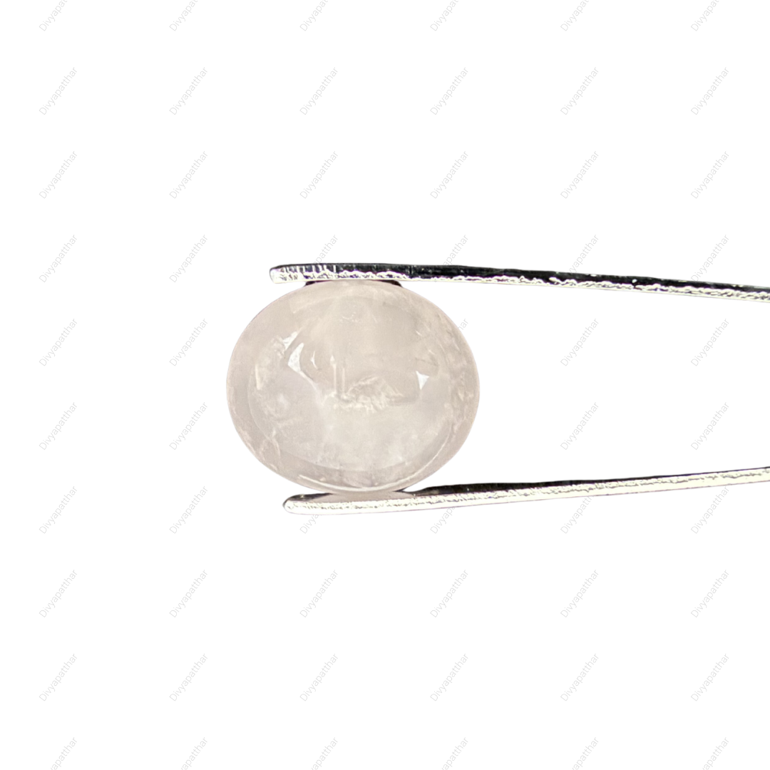 Natural Rose Quartz Gemstone – Oval Shape (10.90 Carat | 11.88 Ratti)
