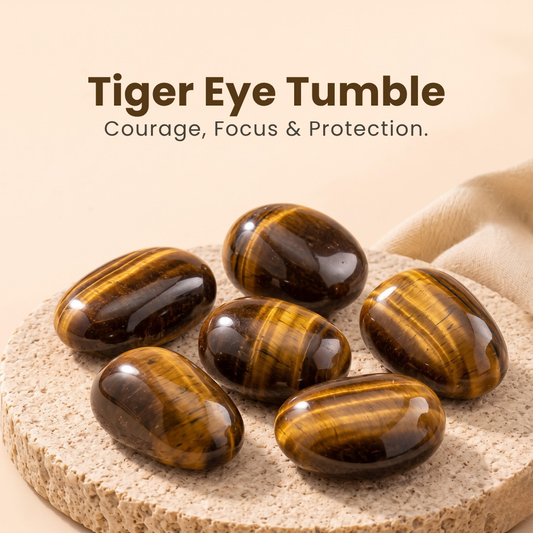 Tiger Eye Tumble – Courage, Focus & Protection