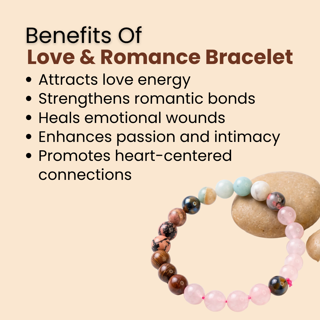 Natural Love & Romance Bracelet (Heart Healing, Emotional Bonding & Love Flow)