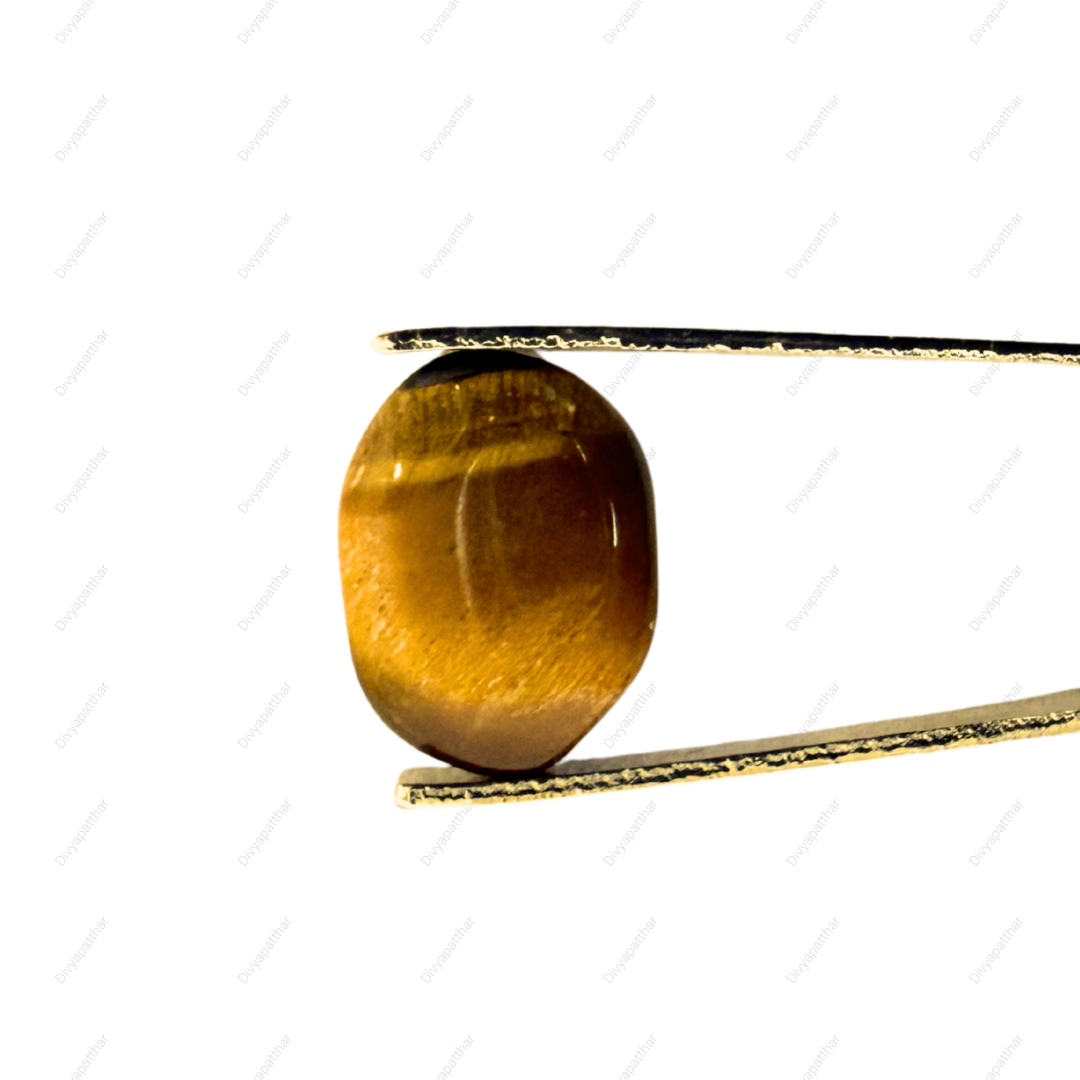 Natural Tiger's Eye Gemstone – Round Shape (6.60 Carat | 7.19 Ratti)