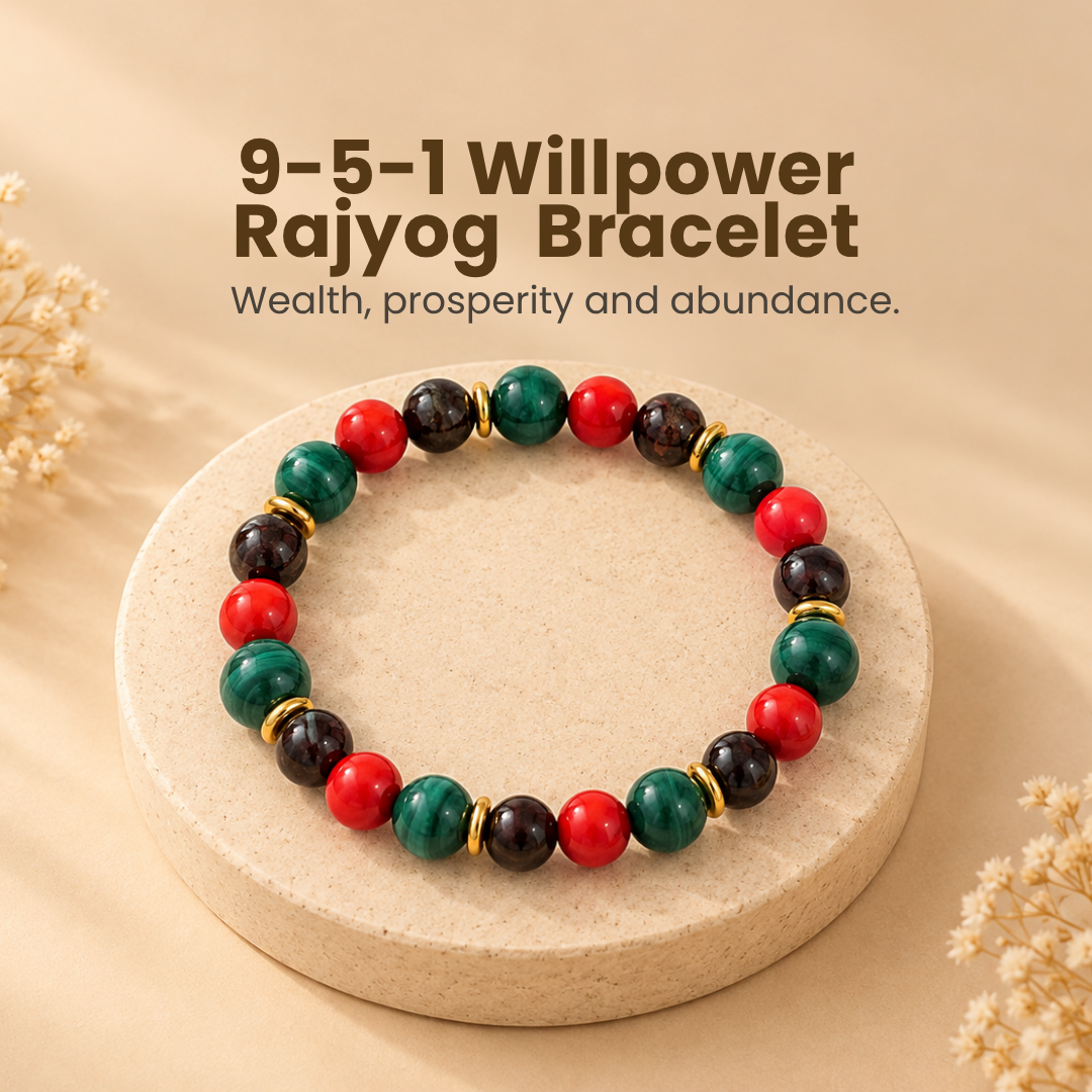 Willpower Rajyog Bracelet (9-5-1) – Courage, Confidence and Determination