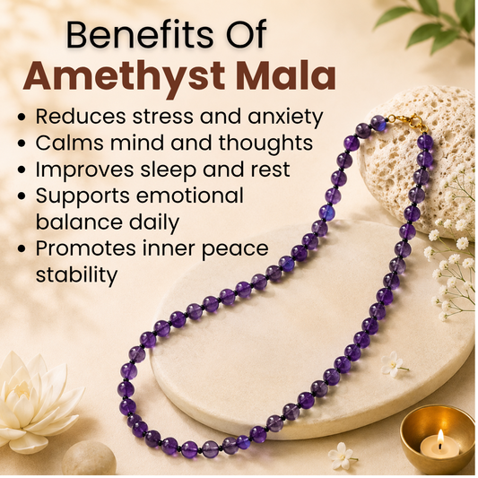 Amethyst Mala – Peace, Protection & Spiritual Clarity