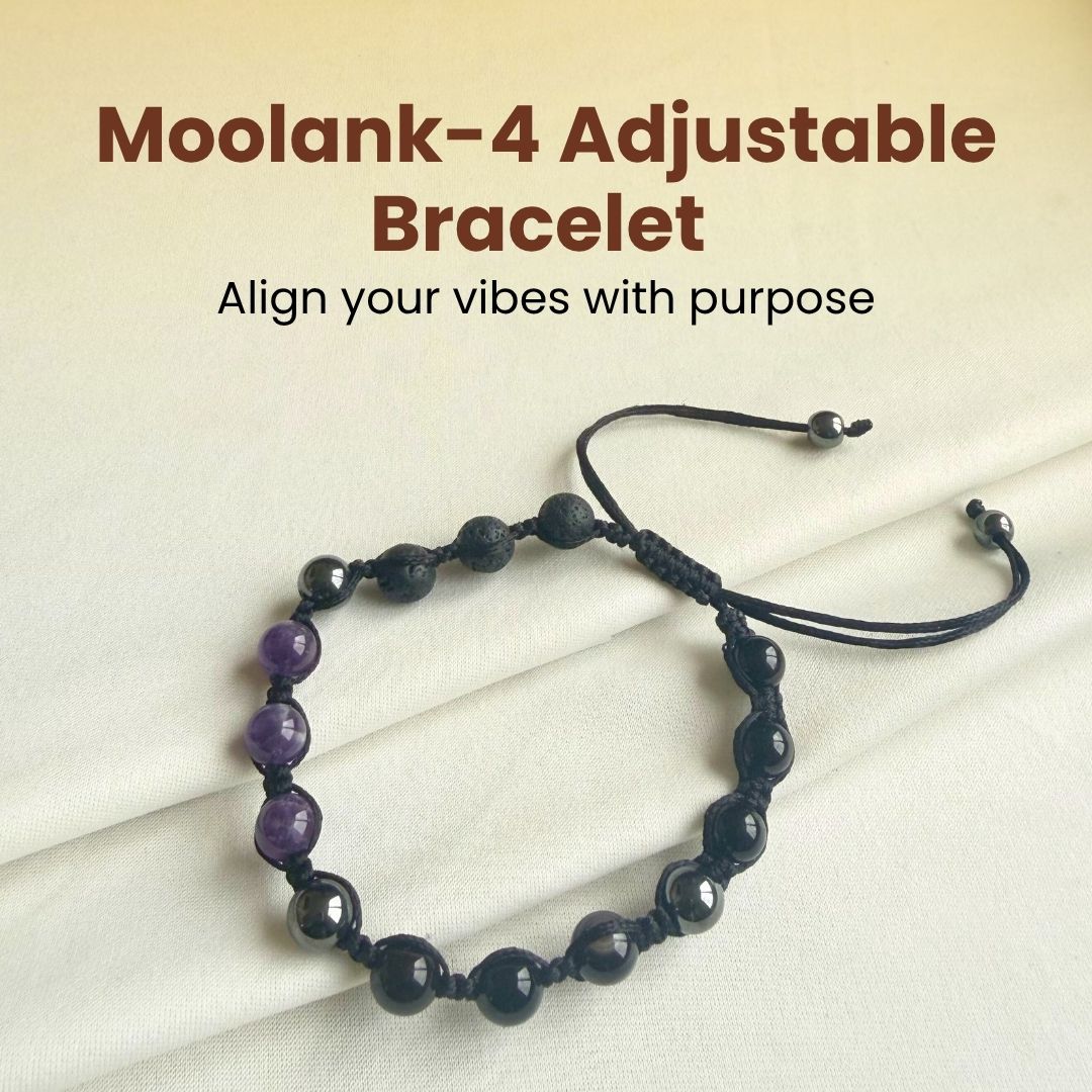 Moolank 4 Power Adjustable Bracelet (Stability, Protection & Grounded Focus)
