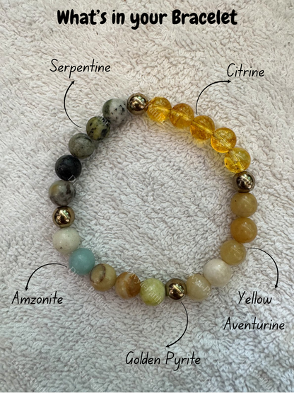 Moolank 3 Power Bracelet (Wisdom, Expression & Abundance)