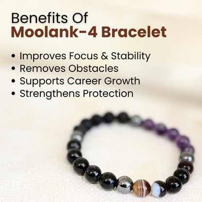 Moolank 4 Power Bracelet (Stability, Protection & Grounded Focus)