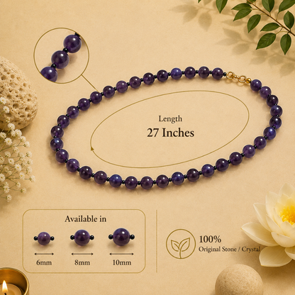 Amethyst Mala – Peace, Protection & Spiritual Clarity