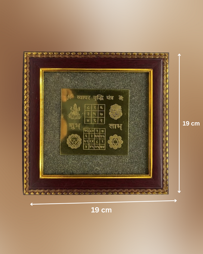 Vyapar Vriddhi  Combo - (Vyapar Vriddhi Yantra Frame & Maha Dhanyog Bracelet)