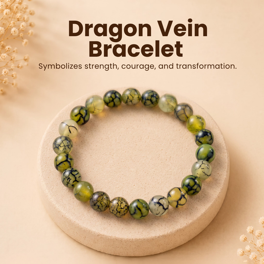 Dragon Vein Agate Bracelet