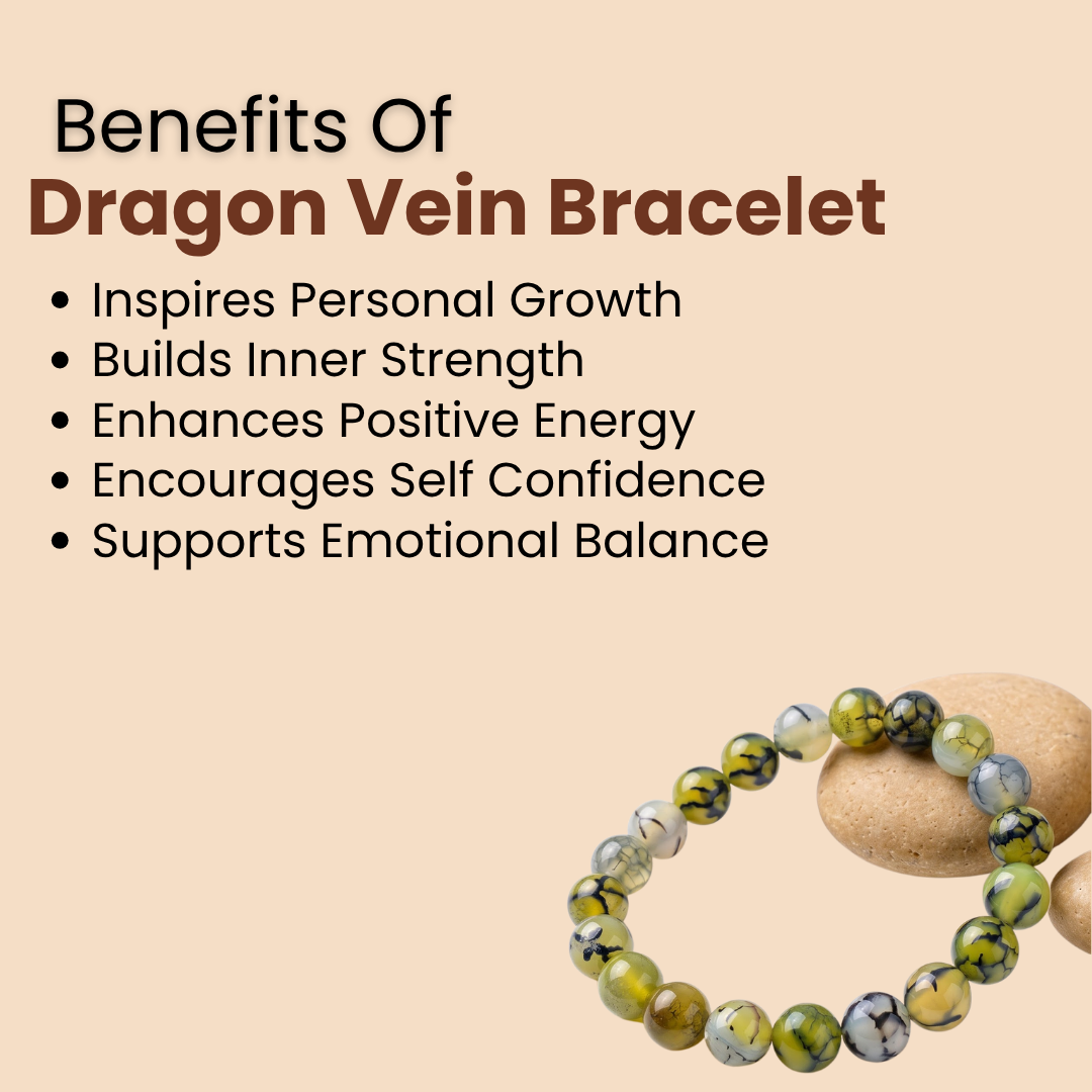 Dragon Vein Agate Bracelet