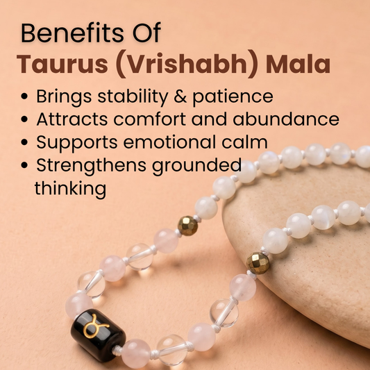 Taurus Zodiac Mala – Love, Stability & Prosperity