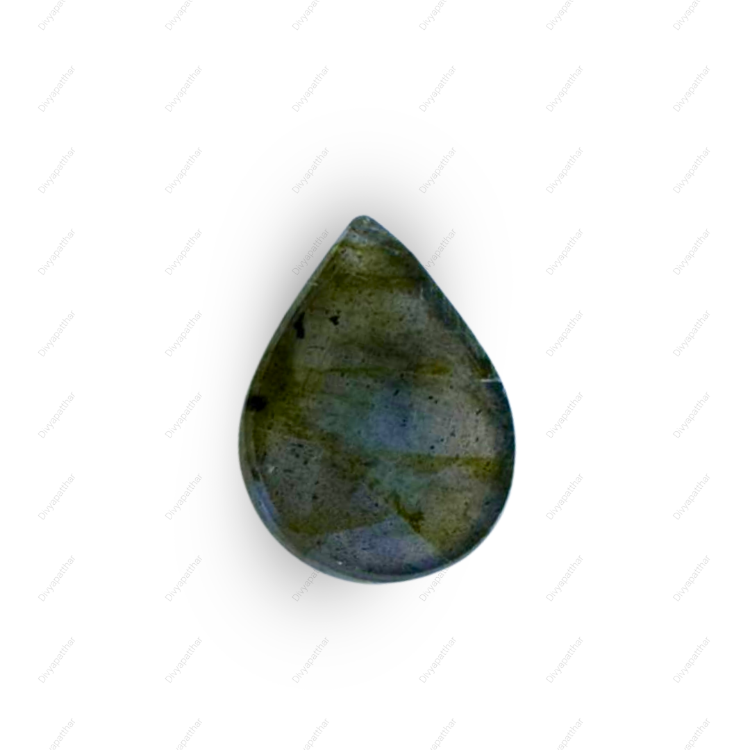 Natural Labradorite Gemstone – Pear Shape (7.80 Carat | 8.50 Ratti)