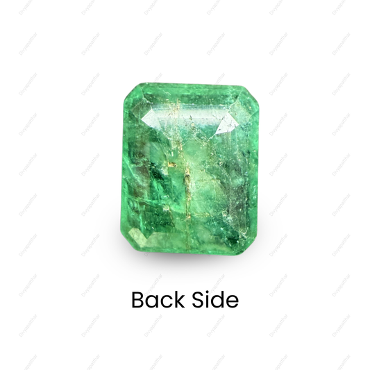 Natural Emerald (Panna) Gemstone – Square Shape (6.25 Carat | 6.81 Ratti | 12.3 × 10.4 × 5.5 mm)