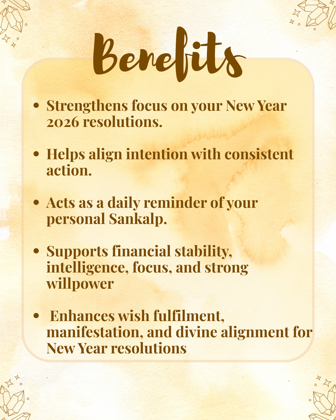 Sankalp Siddhi Bracelet – (7 Beads of Intention, Focus & Manifestation)