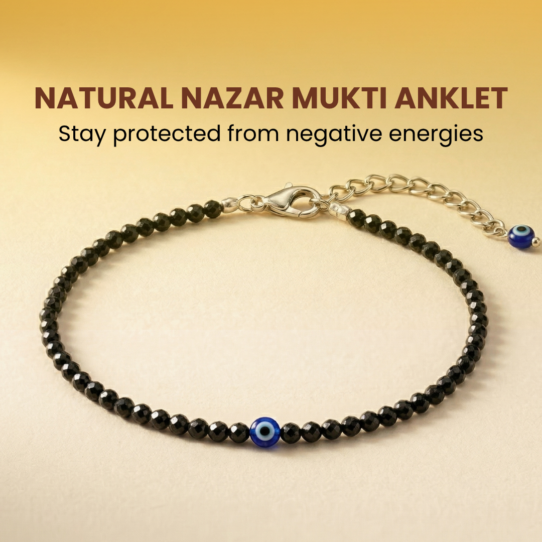 Natural Nazar Mukti Anklet (Protection, Confidence & Stylish Aura Shield)