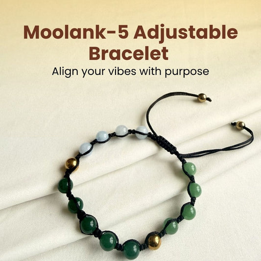 Moolank 5 Power Adjustable Bracelet (Adaptability, Confidence & Mental Clarity)