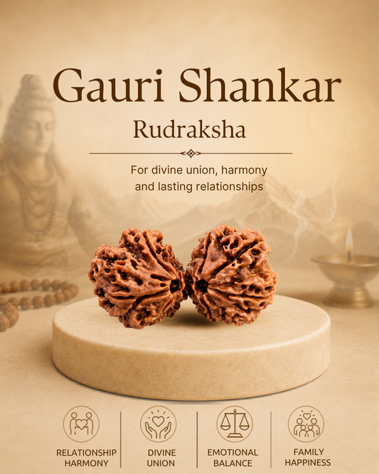 Gauri Shankar Rudraksha (Natural | Nepal Origin)
