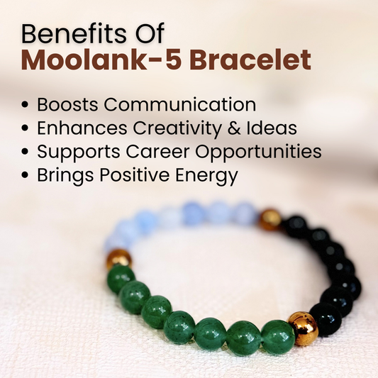 Moolank 5 Power Bracelet (Adaptability, Confidence & Mental Clarity)