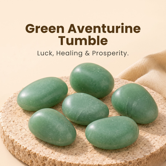Green Aventurine Tumble – Luck, Healing & Prosperity