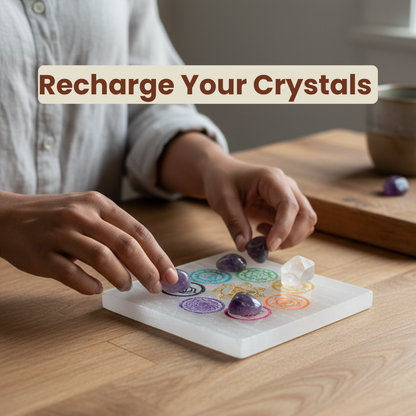 Square Selenite Plate (Cleansing, Charging & Energy Amplification)