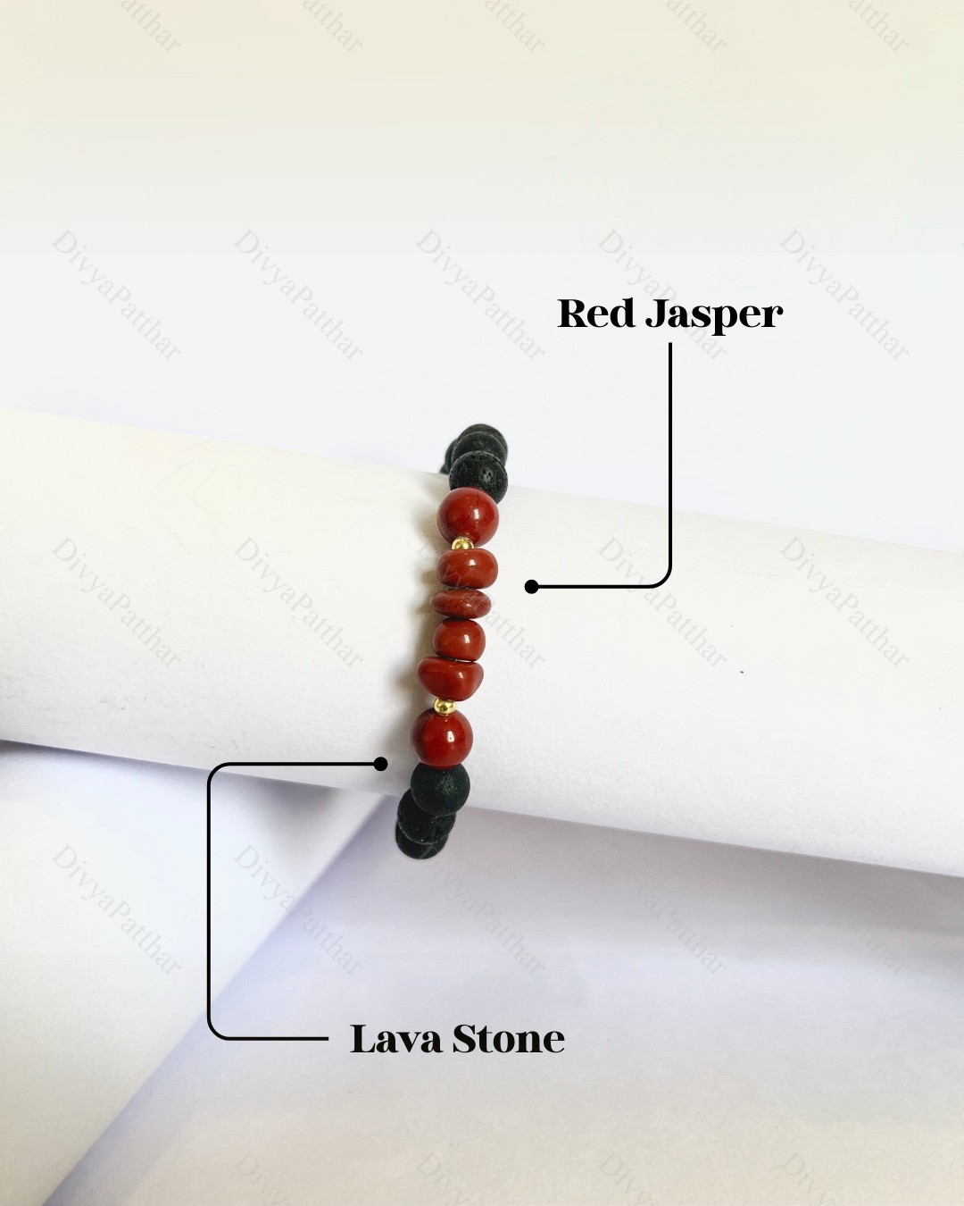 Premium Red Jasper Lava Bracelet (Strength, Stability & Grounded Confidence)