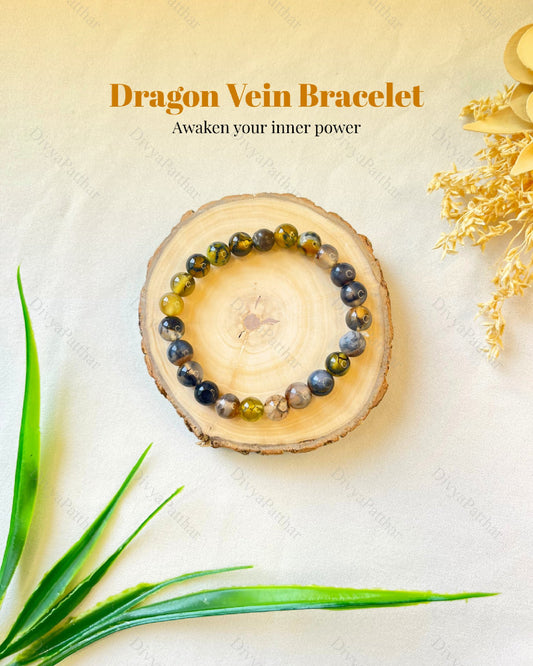 Dragon Vein Agate Bracelet