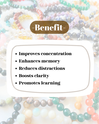 Study Focus Bracelet (Clarity, Confidence & Concentration)
