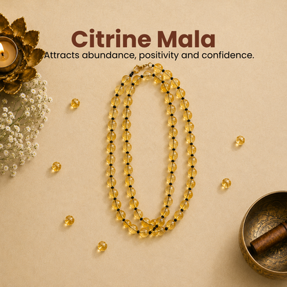 Citrine Mala – Abundance, Success & Positive Energy