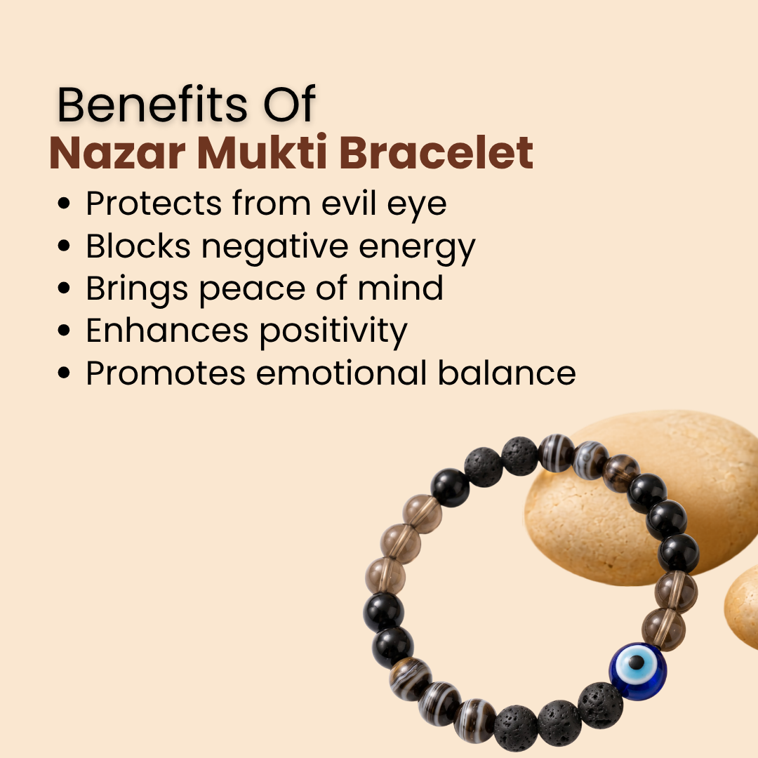 Natural Nazar Mukti Bracelet (Anti-Evil Eye & Energy Protection)