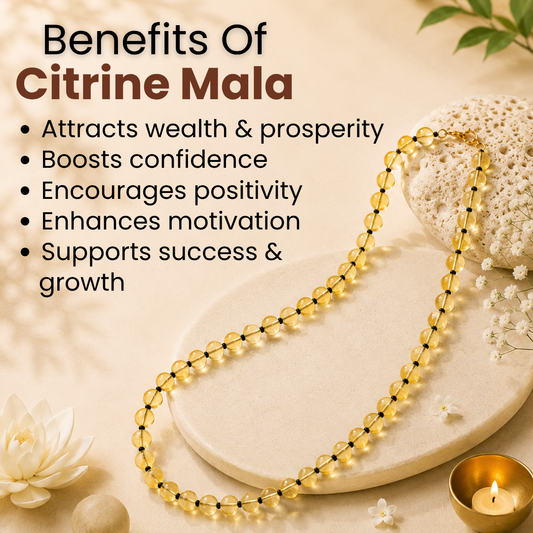Citrine Mala – Abundance, Success & Positive Energy