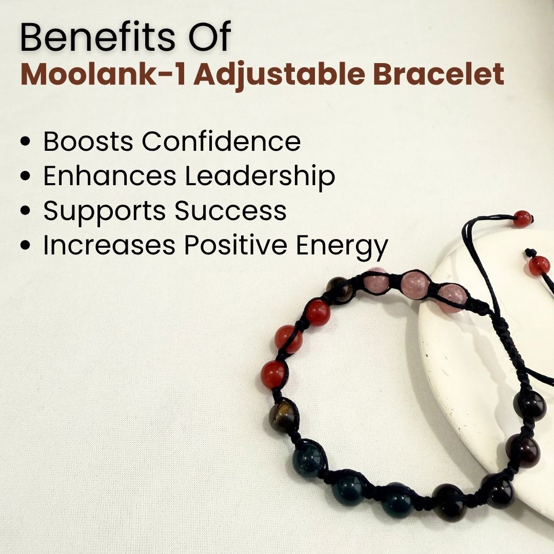 Moolank 1 Power Adjustable Bracelet (Leadership, Courage & Self-Empowerment)