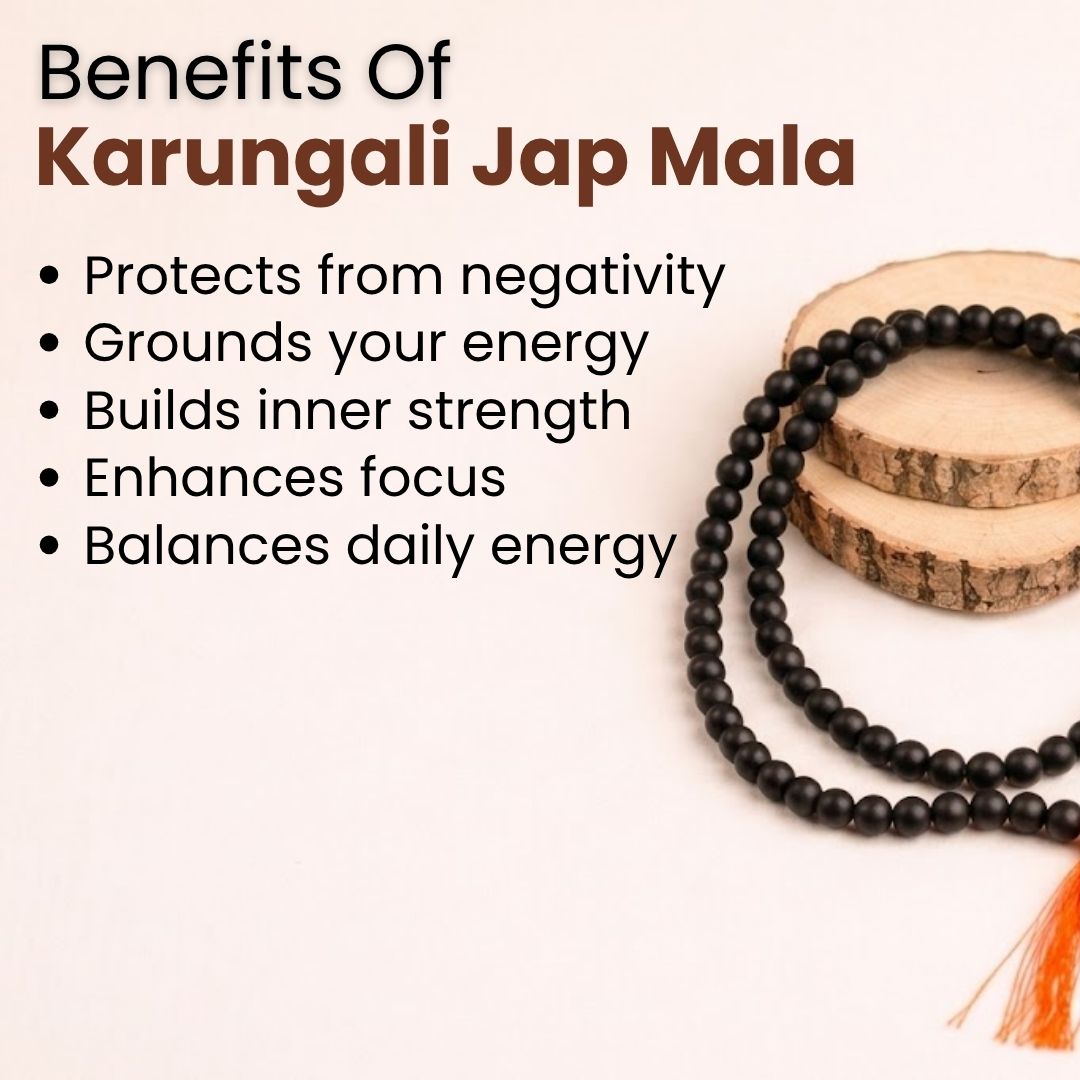 Karungali Jap Mala – Protection, Positivity & Spiritual Strength