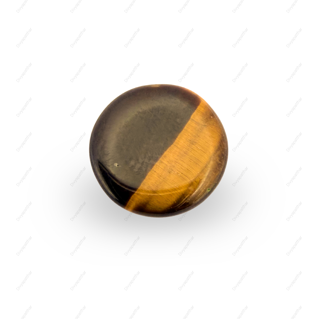 Natural Tiger's Eye Gemstone – Round Shape (4.00 Carat | 4.36 Ratti)