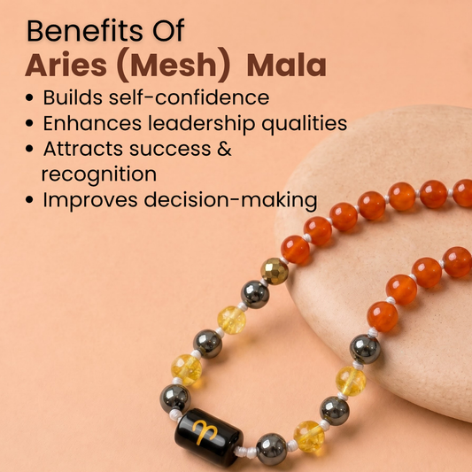 Aries Zodiac Mala – Courage, Confidence & Success