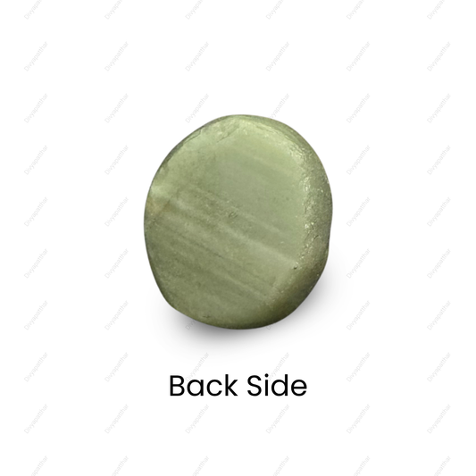 Natural Cat's Eye Gemstone – Oval Shape (4.40 Carat | 4.79 Ratti | 10.5 × 9.6 × 6.4 mm)