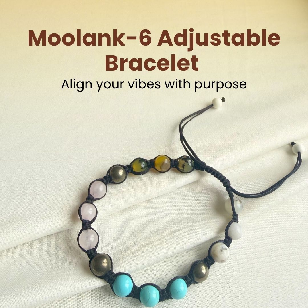 Moolank 6 Power Adjustable Bracelet (Love, Balance & Inner Strength)