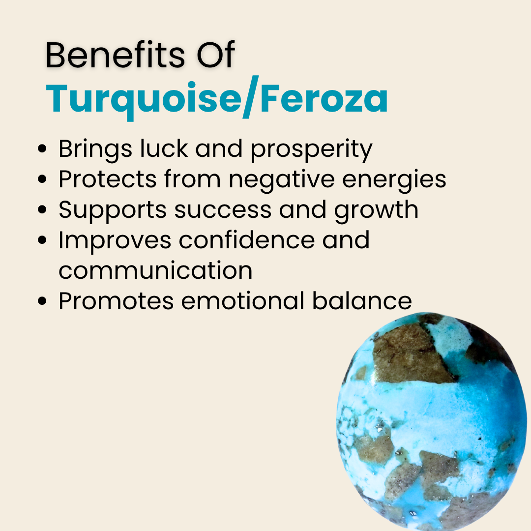 Natural Turquoise (Feroza) Gemstone – Oval Shape (36.95 Carat | 40.27 Ratti)