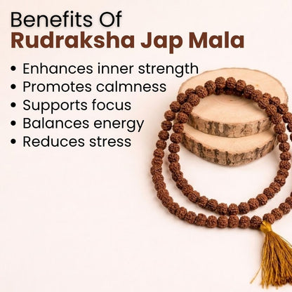 Rudraksha Jap Mala – Divine Power, Protection & Spiritual Awakening